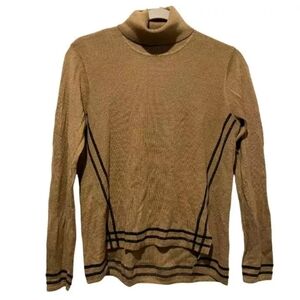 W By Worth Womens Foldover Neck Sweater Top Size Small